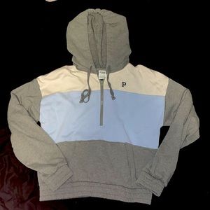 Pink quarter zip hoodie